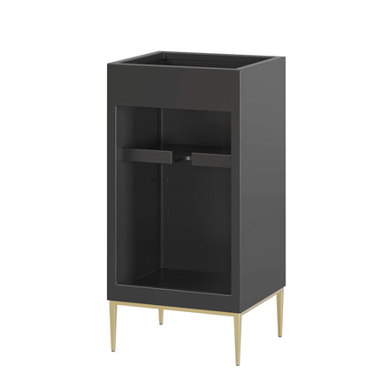 Awaken 18" Bathroom Vanity Cabinet in Black