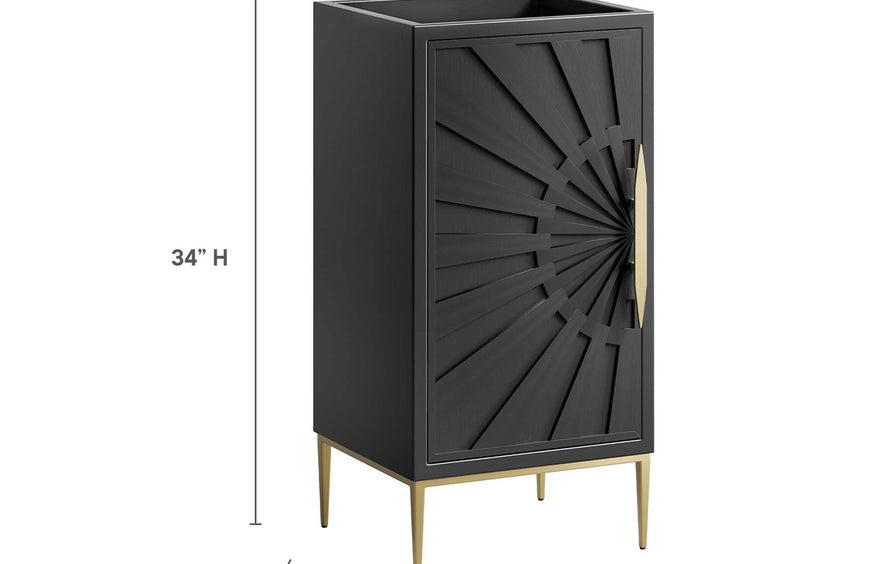 Briar 18" Bathroom Vanity Cabinet in Black