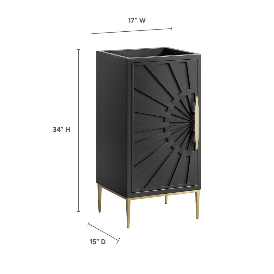 Briar 18" Bathroom Vanity Cabinet in Black