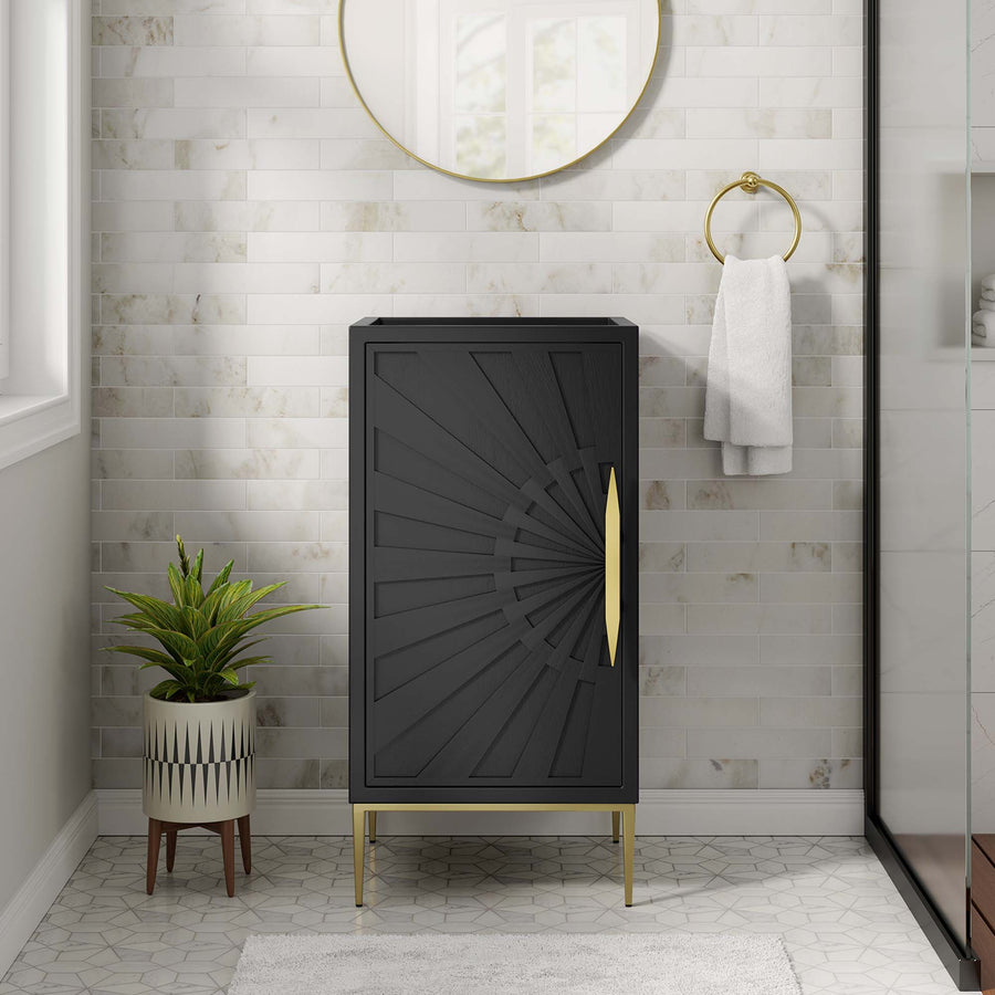 Briar 18" Bathroom Vanity Cabinet in Black