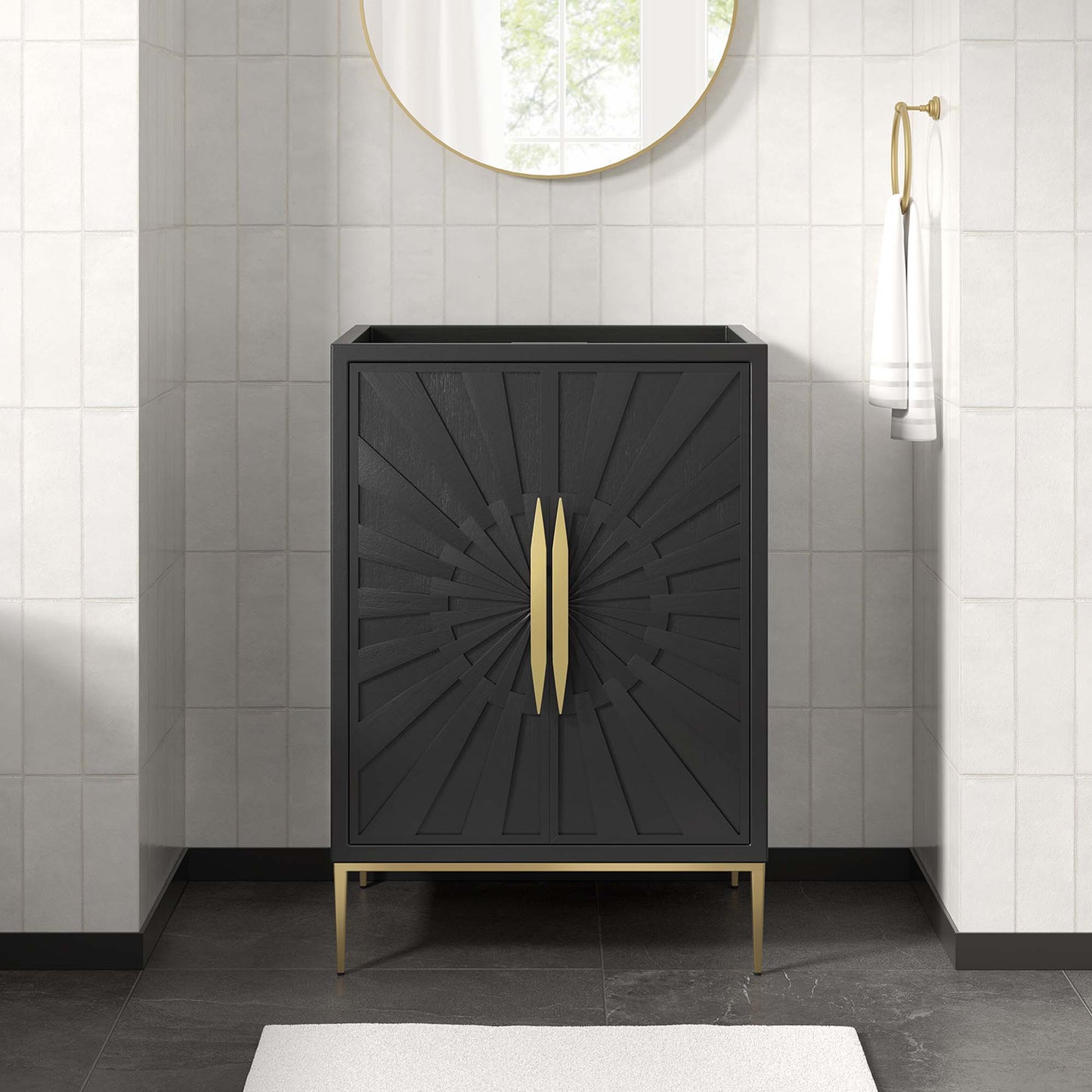 Awaken 24" Bathroom Vanity Cabinet by Furniture For America
