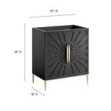 Briar 30" Bathroom Vanity Cabinet in Black