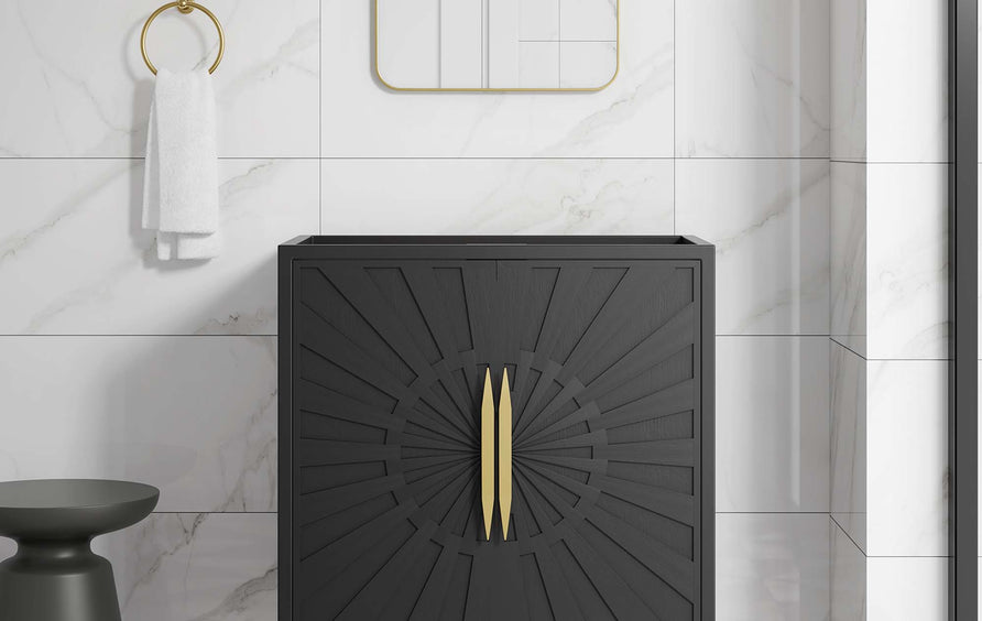 Briar 30" Bathroom Vanity Cabinet in Black