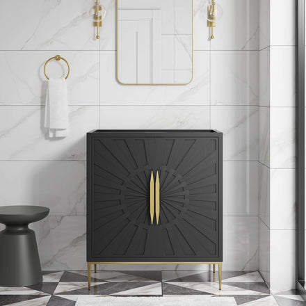 Awaken 30" Bathroom Vanity Cabinet in Black