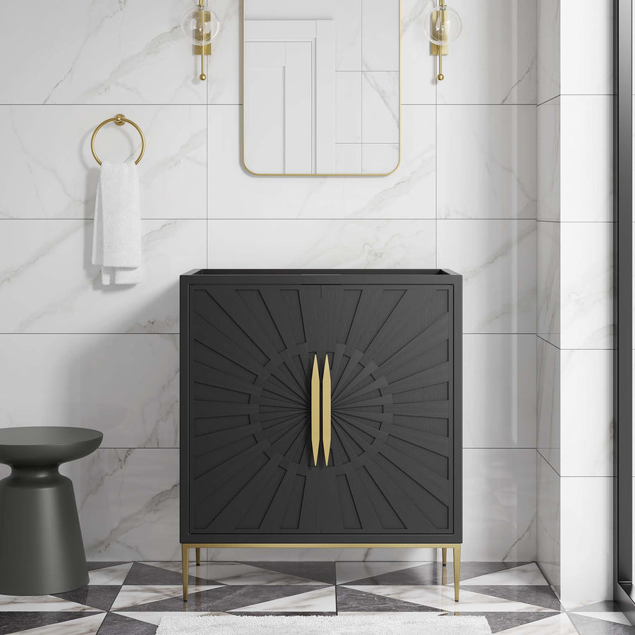 Briar 30" Bathroom Vanity Cabinet in Black