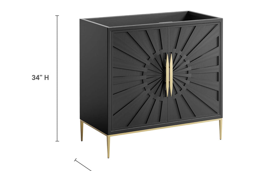 Briar 36" Bathroom Vanity Cabinet in Black