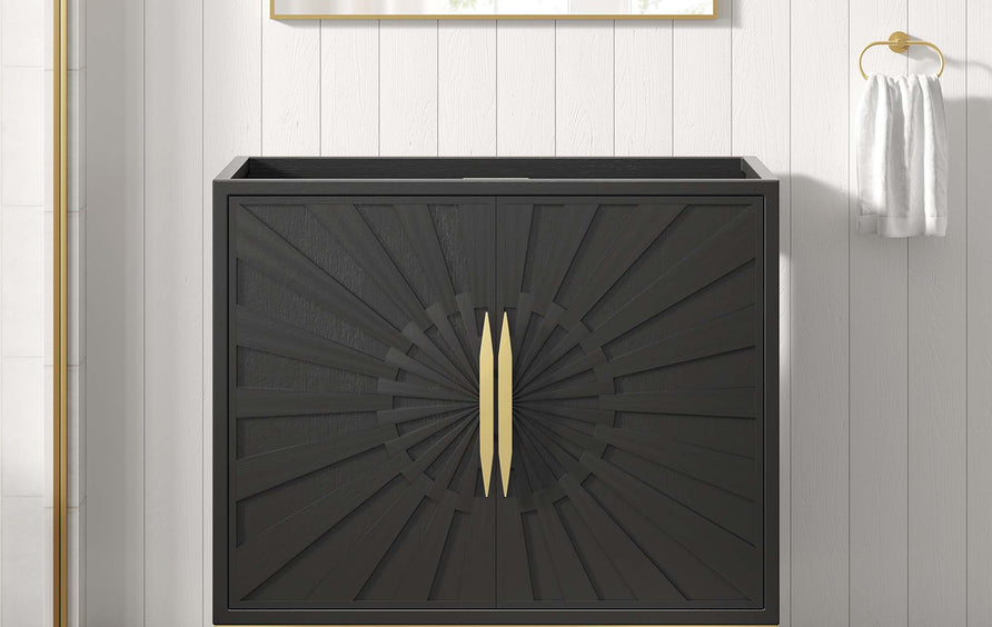 Briar 36" Bathroom Vanity Cabinet in Black