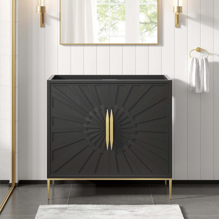Briar 36" Bathroom Vanity Cabinet in Black