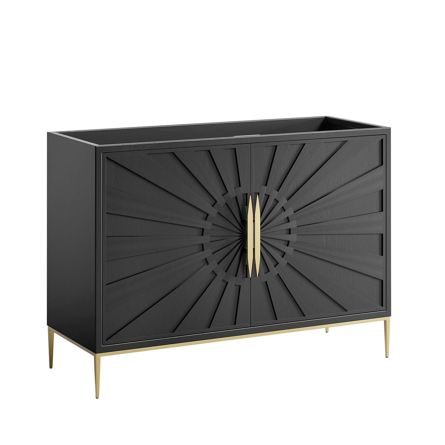 Awaken 48" Double or Single Sink Compatible (Not Included) Bathroom Vanity Cabinet by Furniture For America