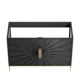 Briar 48" Double or Single Sink Compatible (Not Included) Bathroom Vanity Cabinet in Black
