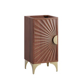 Ridge 18" Bathroom Vanity Cabinet in Walnut