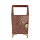 Ridge 18" Bathroom Vanity Cabinet in Walnut