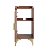Ridge 18" Bathroom Vanity Cabinet in Walnut