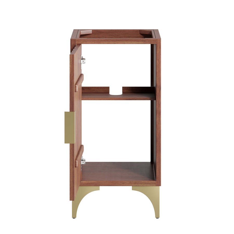 Ridge 18" Bathroom Vanity Cabinet in Walnut