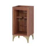 Ridge 18" Bathroom Vanity Cabinet in Walnut