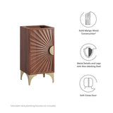 Ridge 18" Bathroom Vanity Cabinet in Walnut