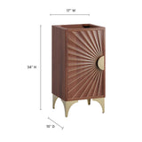 Ridge 18" Bathroom Vanity Cabinet in Walnut