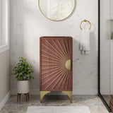 Ridge 18" Bathroom Vanity Cabinet in Walnut