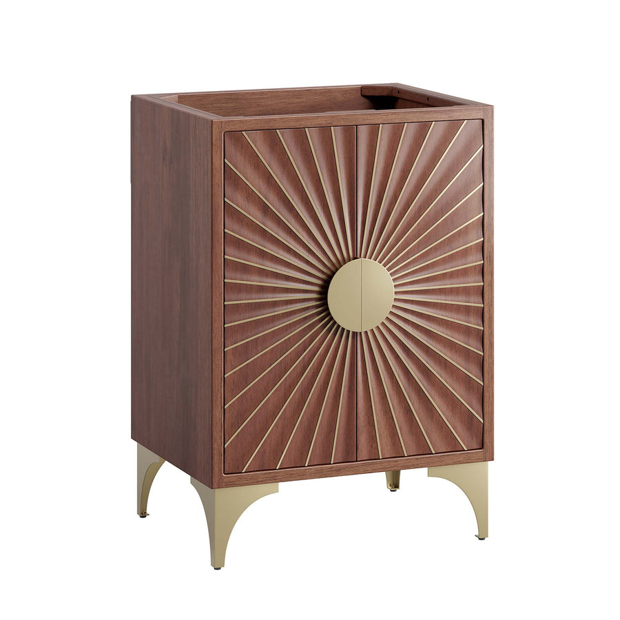 Ridge 24" Bathroom Vanity Cabinet in Walnut