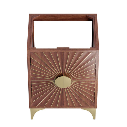 Daylight 24" Bathroom Vanity Cabinet in Walnut