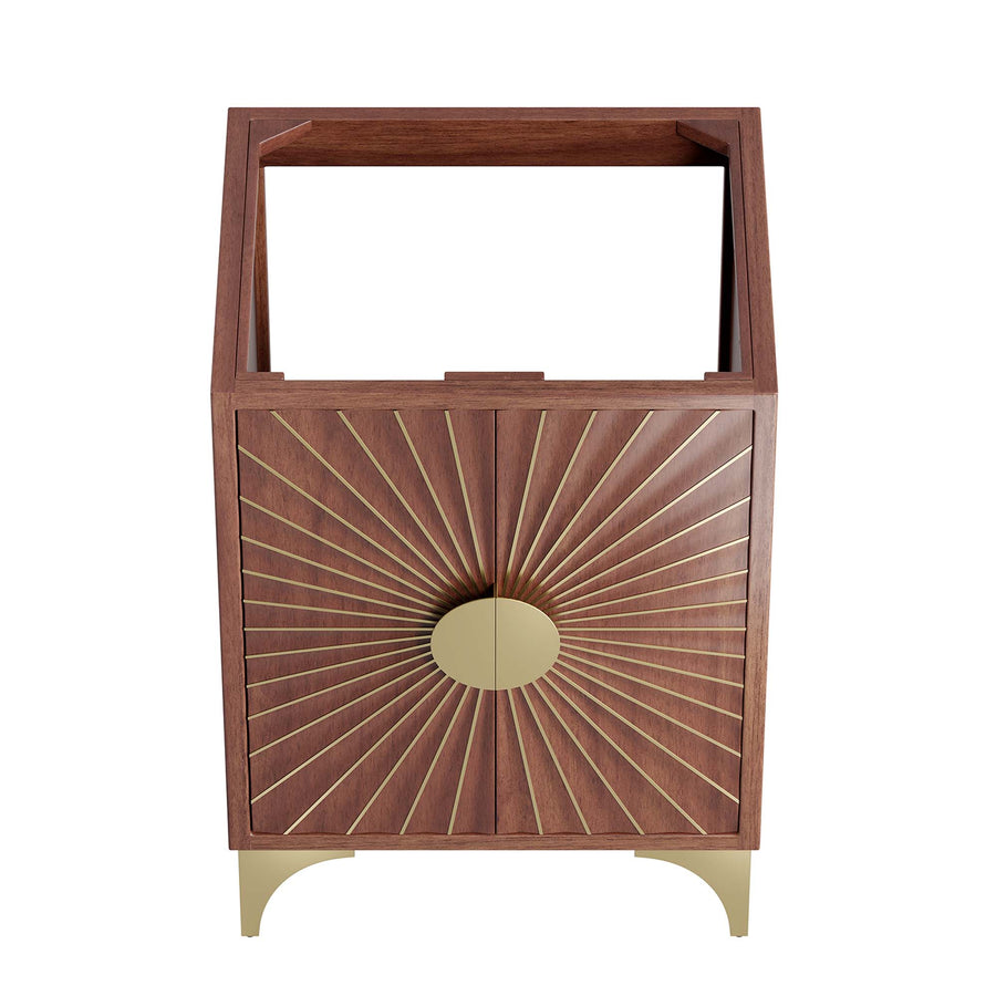 Ridge 24" Bathroom Vanity Cabinet in Walnut