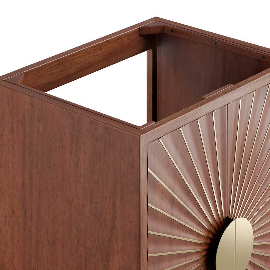 Ridge 24" Bathroom Vanity Cabinet in Walnut