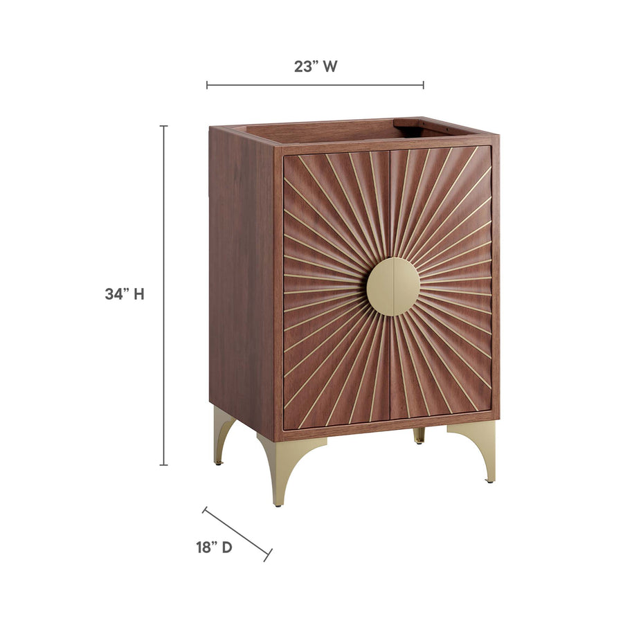 Ridge 24" Bathroom Vanity Cabinet in Walnut
