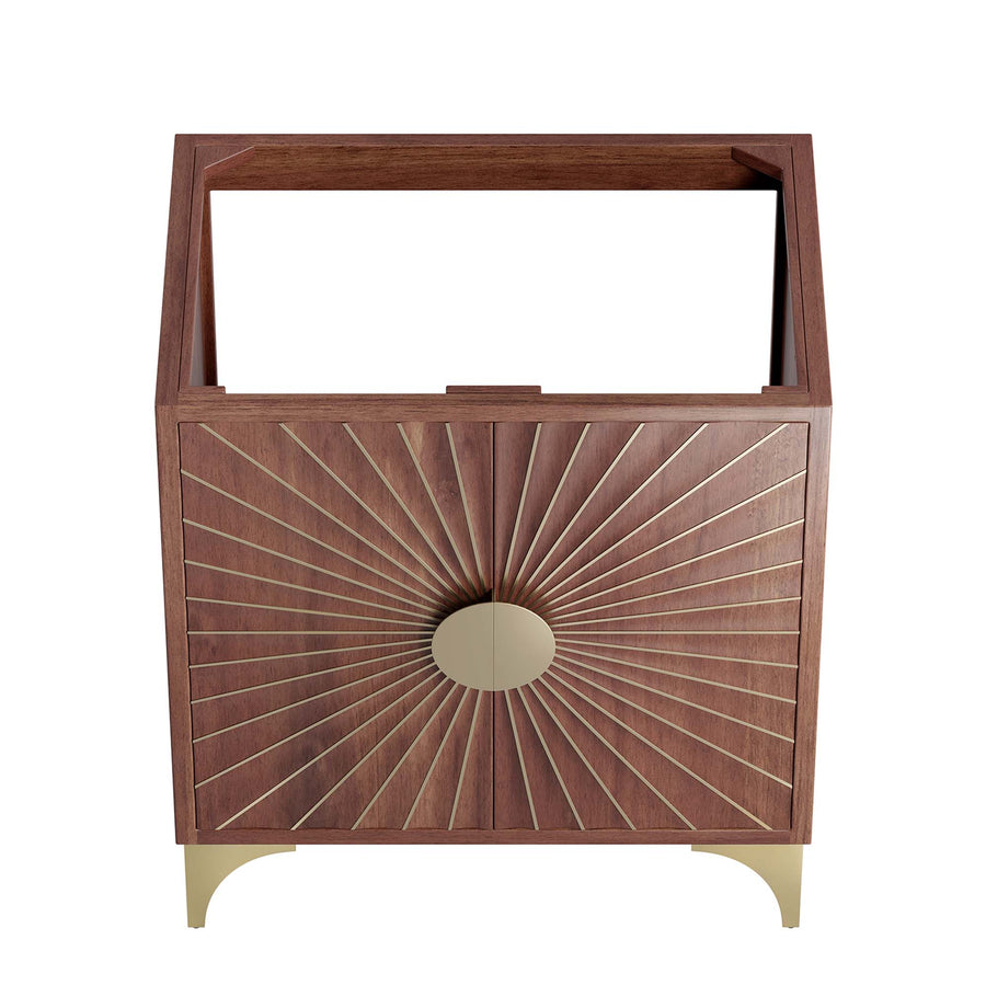 Ridge 30" Bathroom Vanity Cabinet in Walnut