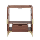 Ridge 30" Bathroom Vanity Cabinet in Walnut