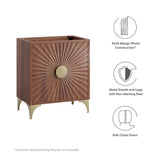 Ridge 30" Bathroom Vanity Cabinet in Walnut