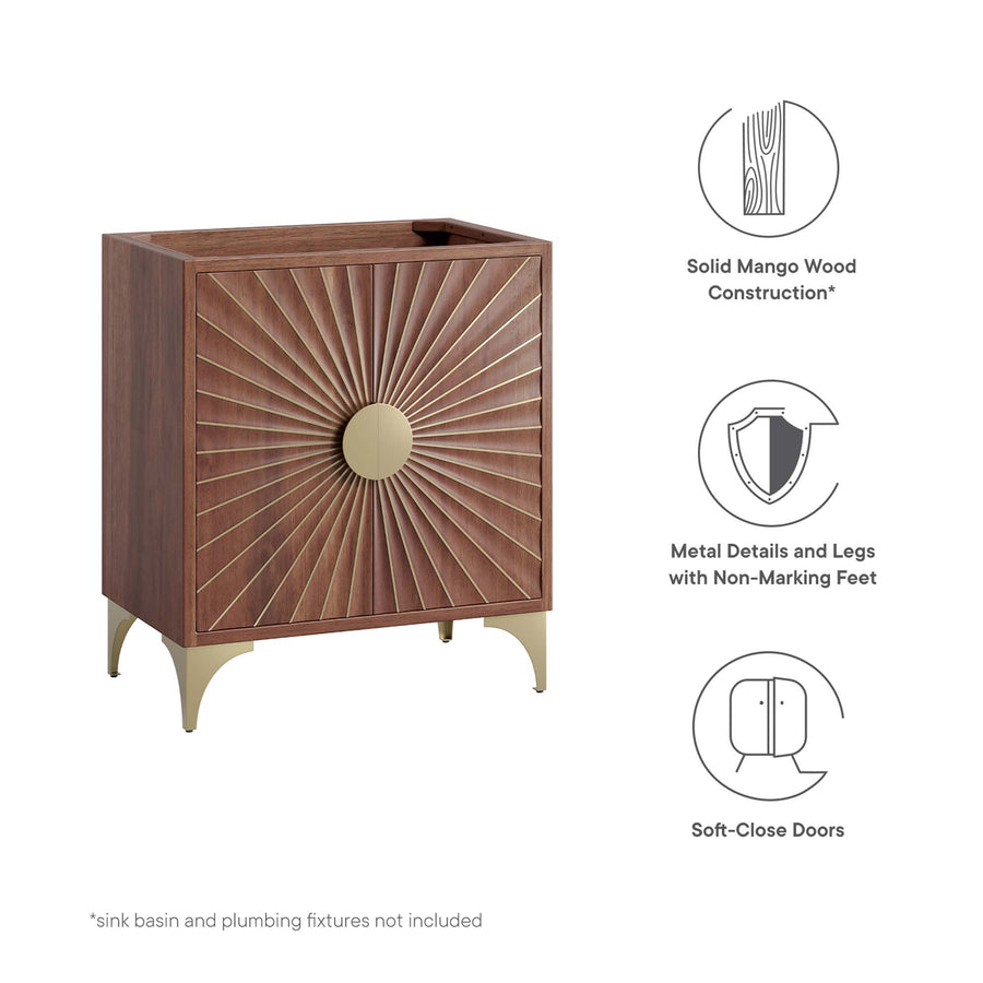 Ridge 30" Bathroom Vanity Cabinet in Walnut