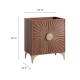 Ridge 30" Bathroom Vanity Cabinet in Walnut