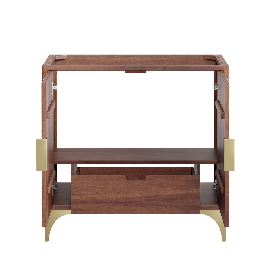 Ridge 36" Bathroom Vanity Cabinet in Walnut