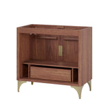 Ridge 36" Bathroom Vanity Cabinet in Walnut