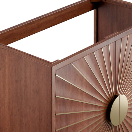 Daylight 36" Bathroom Vanity Cabinet in Walnut