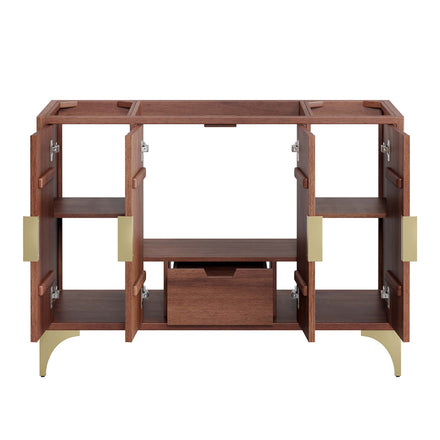 Daylight 48" Single Sink Compatible (Not Included) Bathroom Vanity Cabinet in Walnut