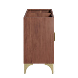 Ridge 48" Double Sink Compatible (Not Included) Bathroom Vanity Cabinet in Walnut