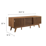 Primula 59" TV Stand in Walnut