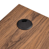 Vera Wall Mount Corner Office Desk in Walnut