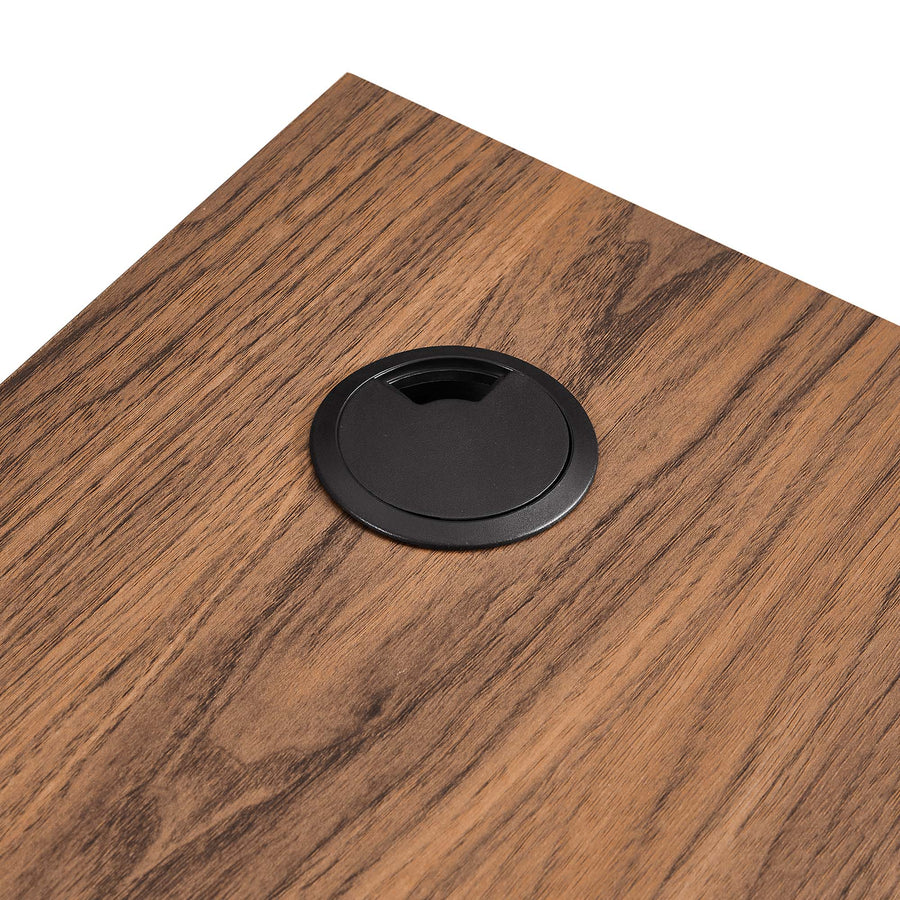 Vera Wall Mount Corner Office Desk in Walnut
