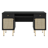 Cyrus Office Desk in Black
