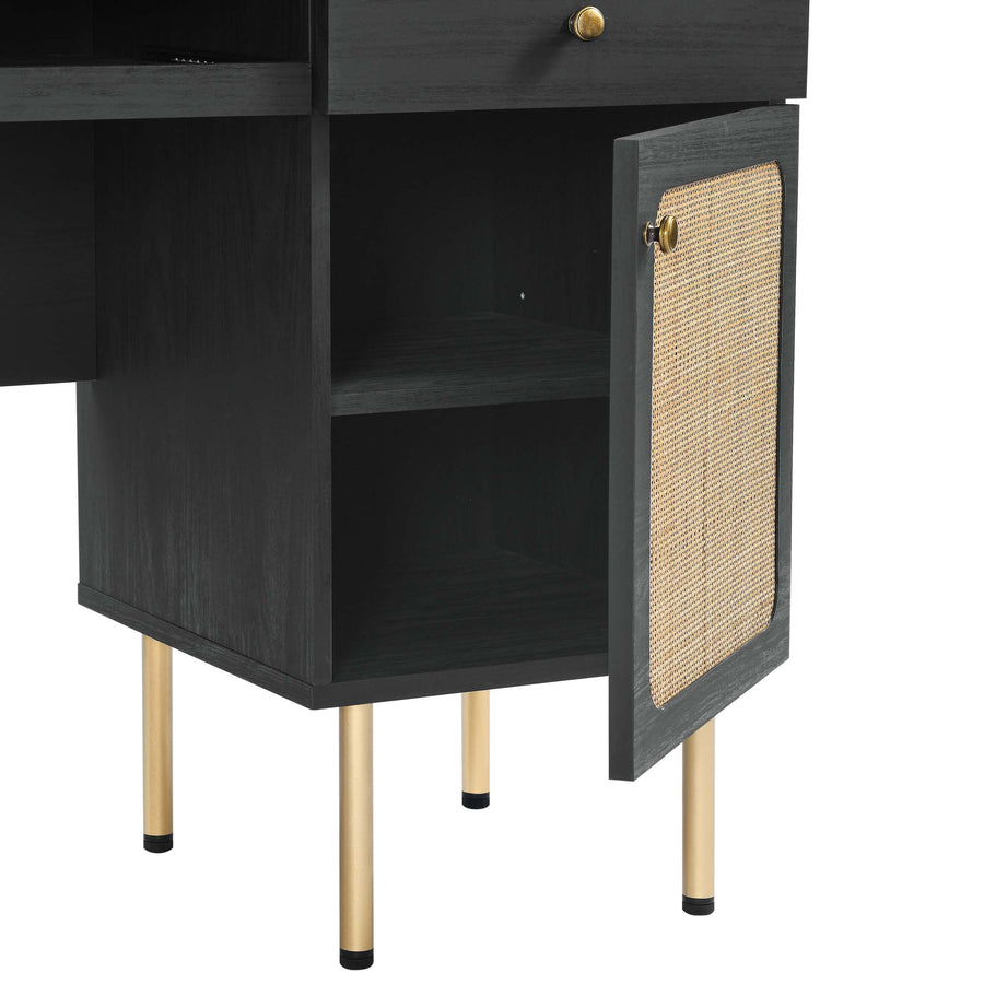 Cyrus Office Desk in Black