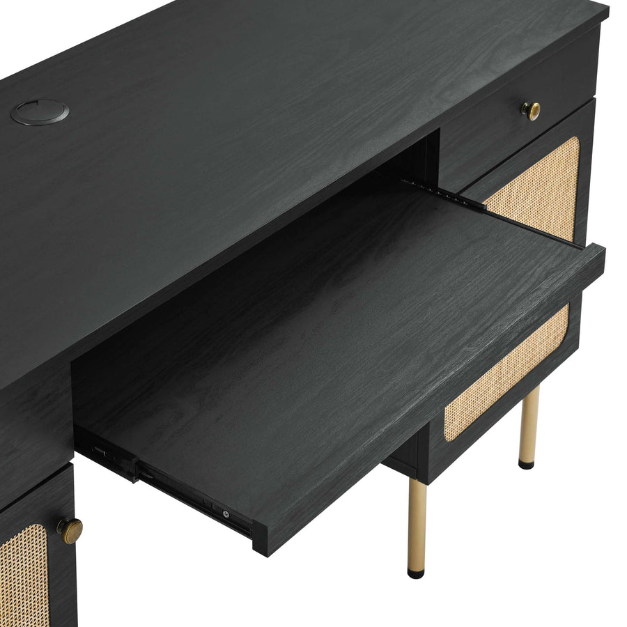 Cyrus Office Desk in Black