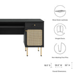 Cyrus Office Desk in Black