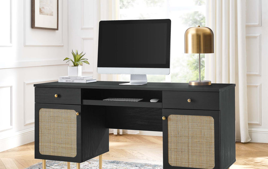 Cyrus Office Desk in Black