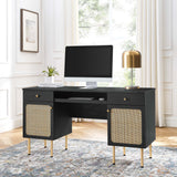 Cyrus Office Desk in Black