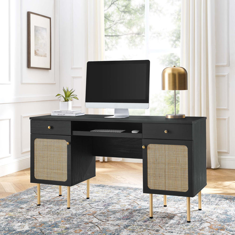 Cyrus Office Desk in Black