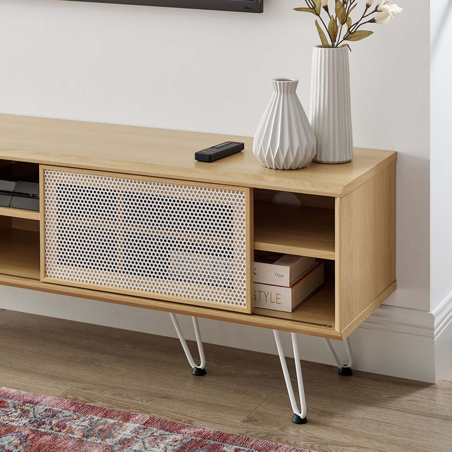 Aloe 59" TV Stand in Oak
