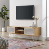 Aloe 59" TV Stand in Oak