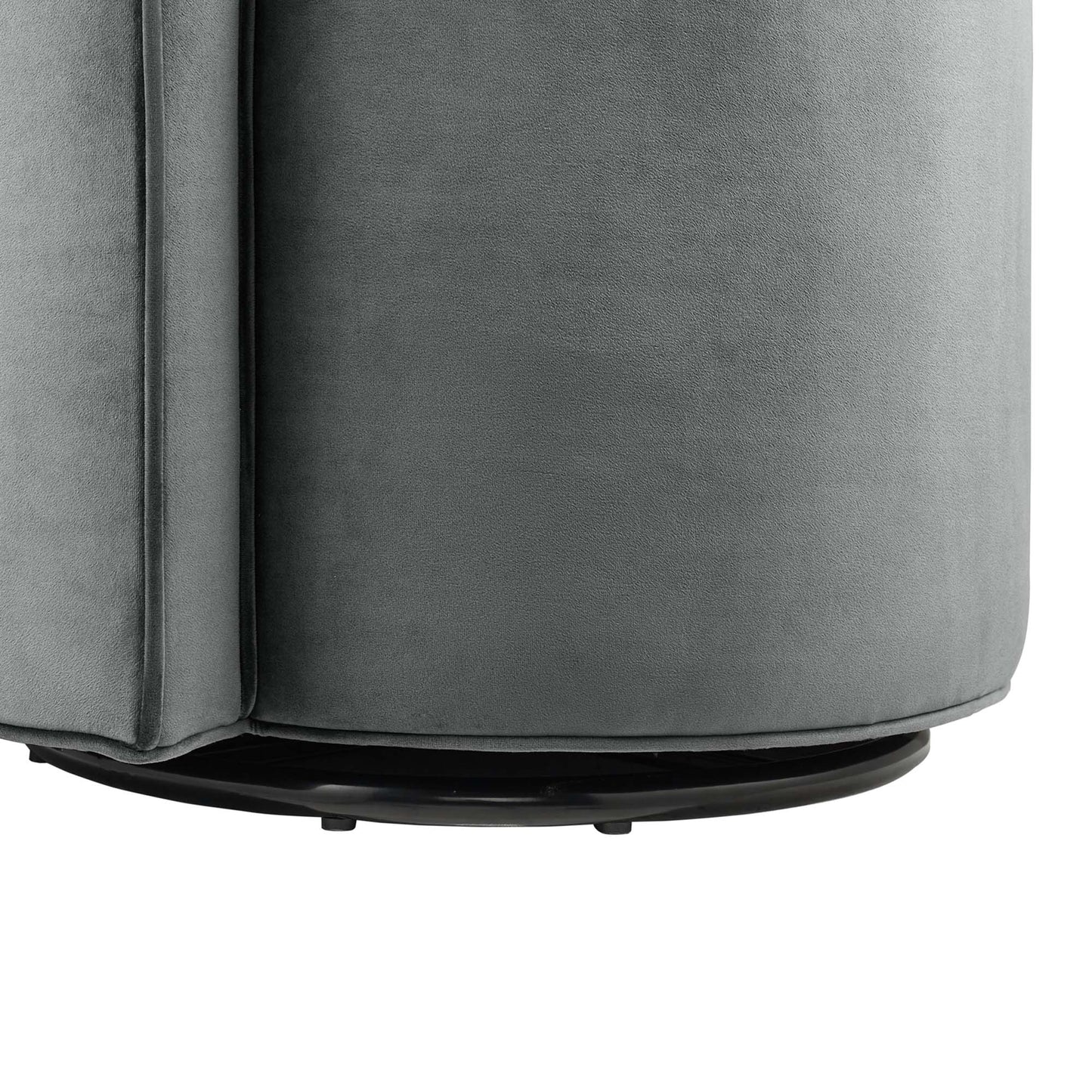 Della Performance Velvet Fabric Swivel Chair by Furniture For America